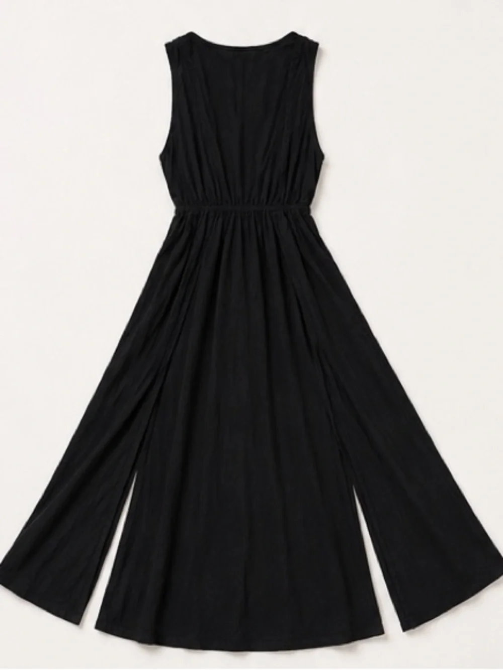 Kona Sol Black Maxi Swim Cover‎ Up Dress S/M | Sheer Beach Resort Wear